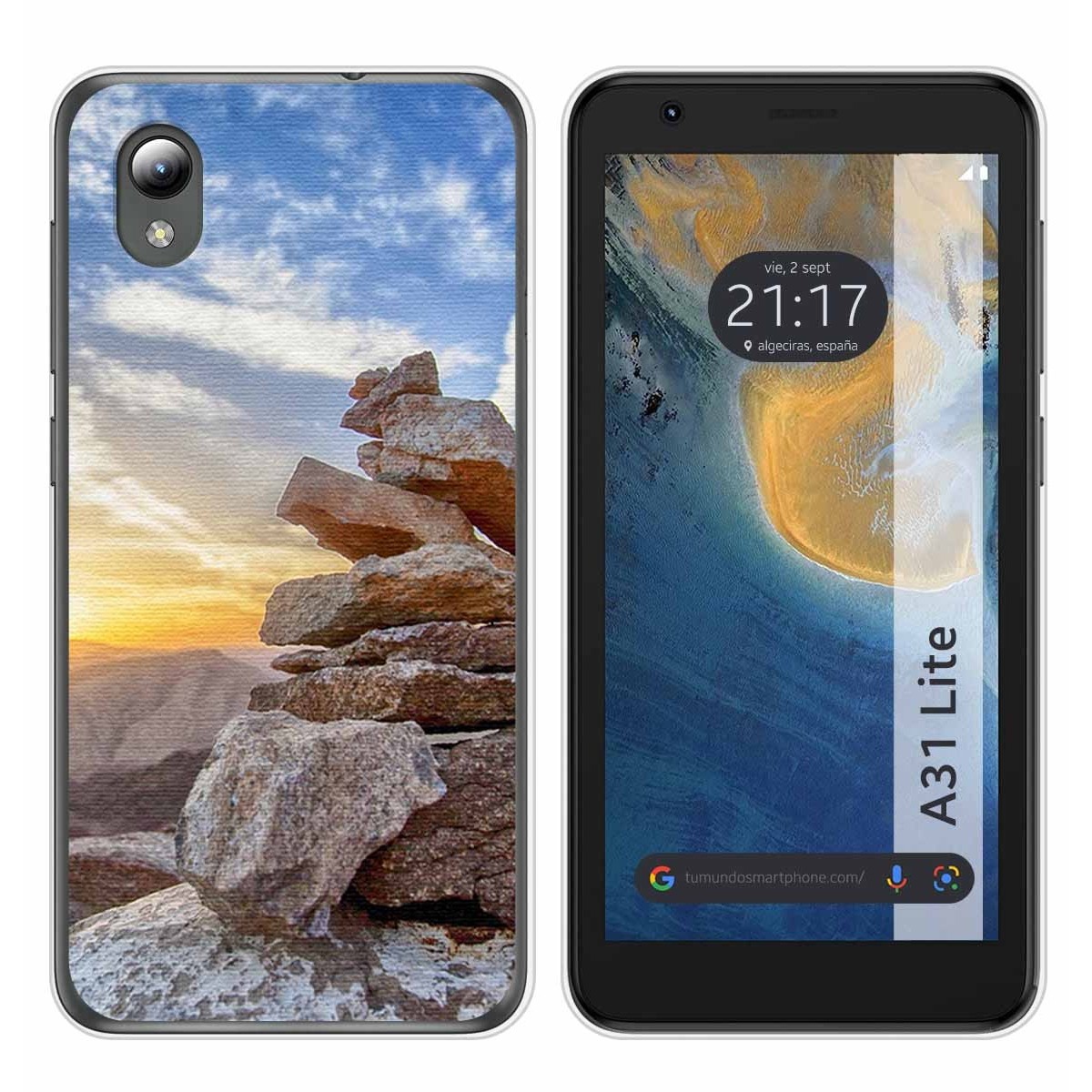 Funda Silicona para ZTE Blade A31 Lite diseño Sunset Dibujos