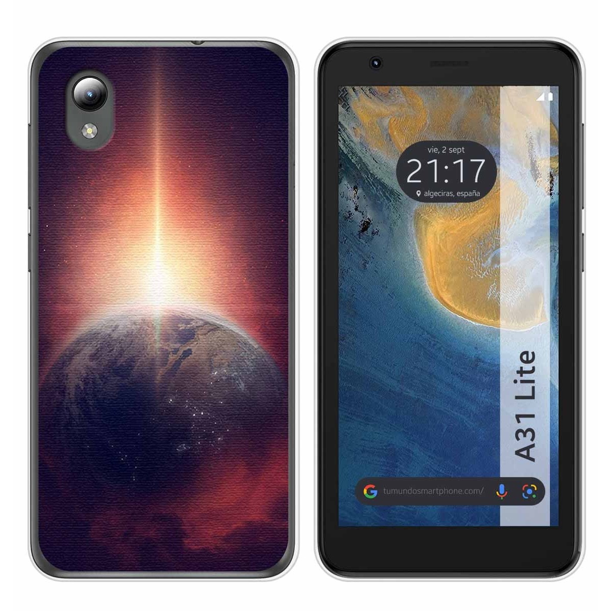 Funda Silicona para ZTE Blade A31 Lite diseño Tierra Dibujos