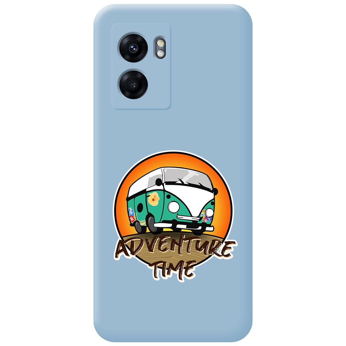Funda Silicona Líquida Azul para Oppo A77 5G diseño Adventure Time Dibujos