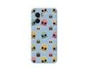 Funda Silicona Líquida Azul para Oppo A77 5G diseño Catrina Dibujos