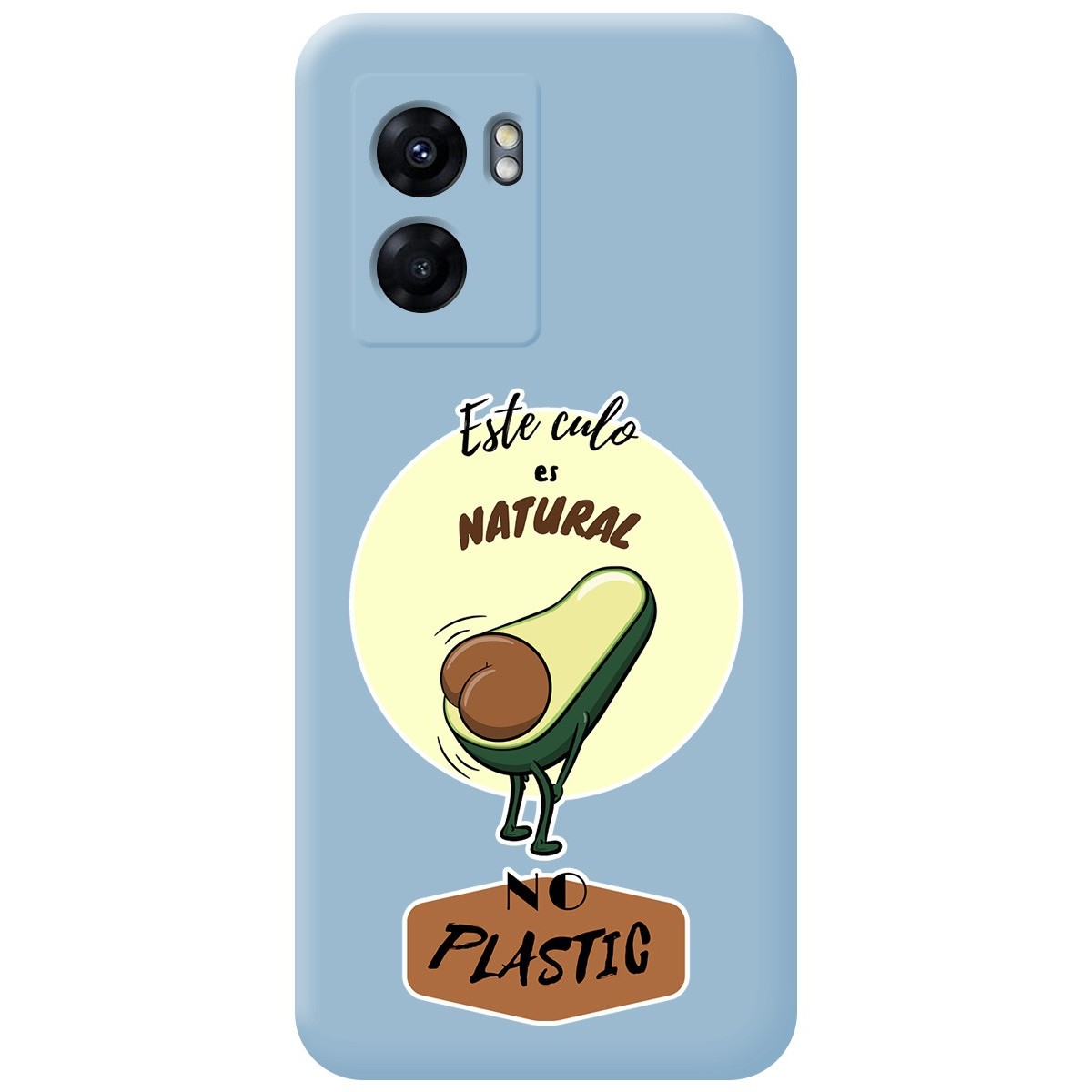 Funda Silicona Líquida Azul para Oppo A77 5G diseño Culo Natural Dibujos