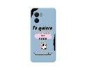 Funda Silicona Líquida Azul para Oppo A77 5G diseño Vaca Dibujos