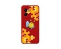 Funda Silicona Líquida Roja para Realme Narzo 50 5G diseño Abeja Dibujos