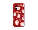 Funda Silicona Líquida Roja para Realme Narzo 50 5G diseño Cerdos Dibujos