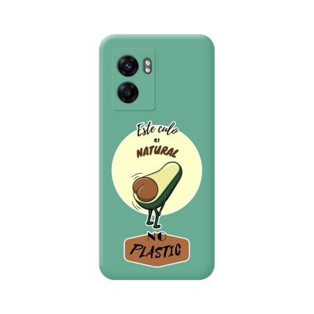 Funda Silicona Líquida Verde para Realme Narzo 50 5G diseño Culo Natural Dibujos
