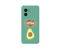 Funda Silicona Líquida Verde para Realme Narzo 50 5G diseño Vegan Life Dibujos