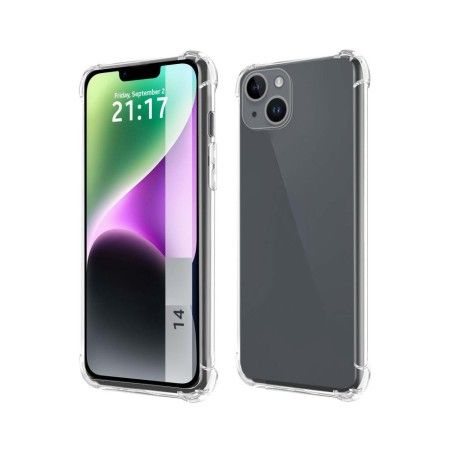 Funda Silicona Antigolpes Transparente compatible con iPhone 14 (6.1)