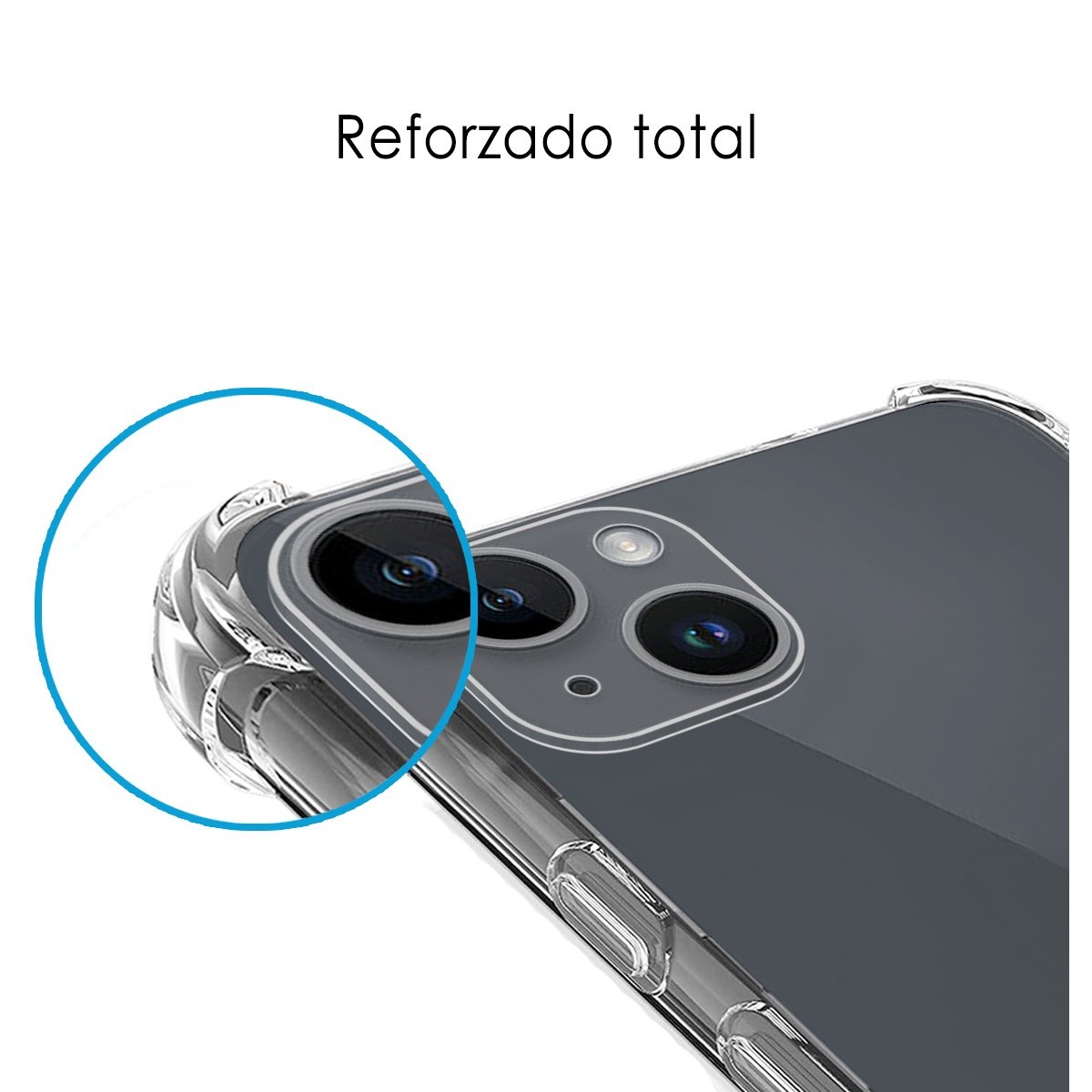 Funda Silicona Antigolpes Transparente compatible con iPhone 14 Plus (6.7)