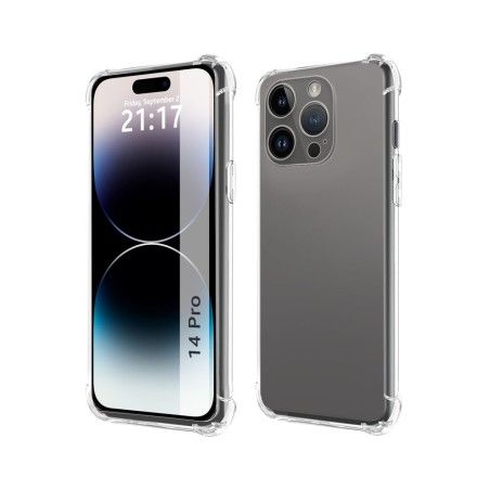 Funda Silicona Antigolpes Transparente compatible con iPhone 14 Pro (6.1)
