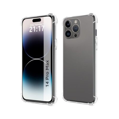 Funda Silicona Antigolpes Transparente compatible con iPhone 14 Pro Max (6.7)