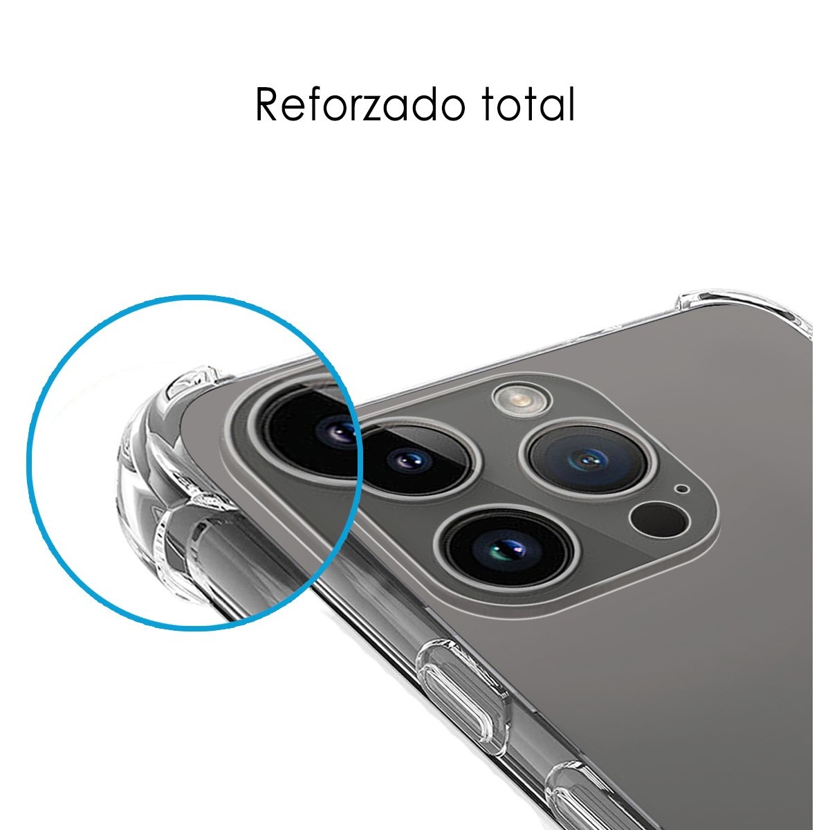 Funda Silicona Antigolpes Transparente compatible con iPhone 14 Pro Max (6.7)