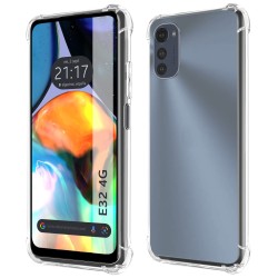 Funda Silicona Antigolpes Transparente para Motorola Moto E32 4G