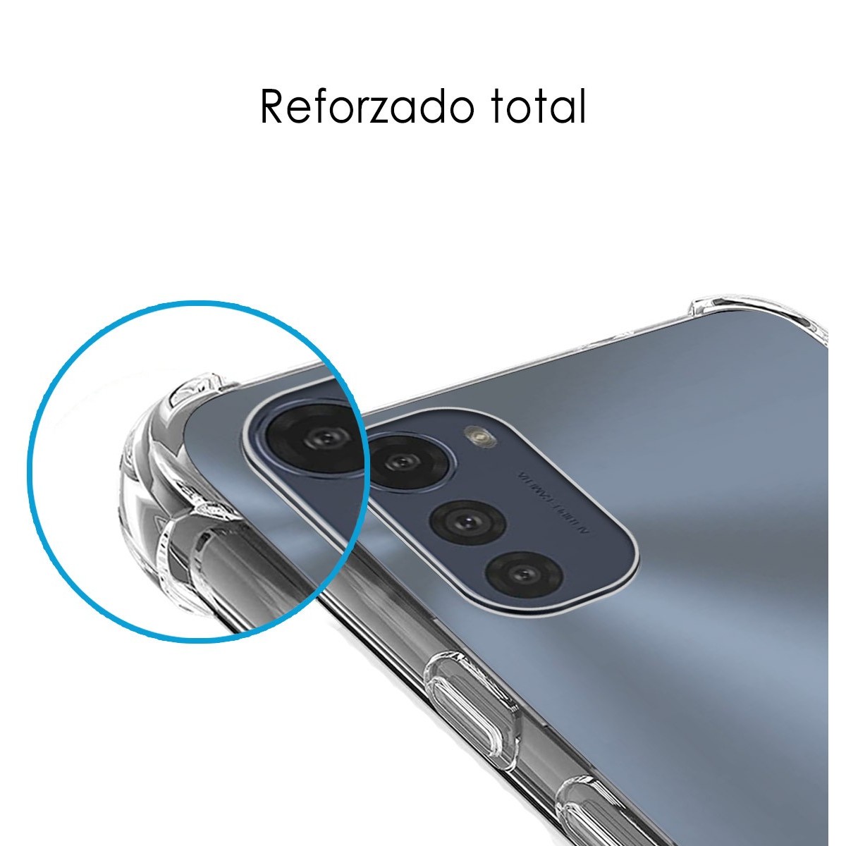 Funda Silicona Antigolpes Transparente para Motorola Moto E32 4G