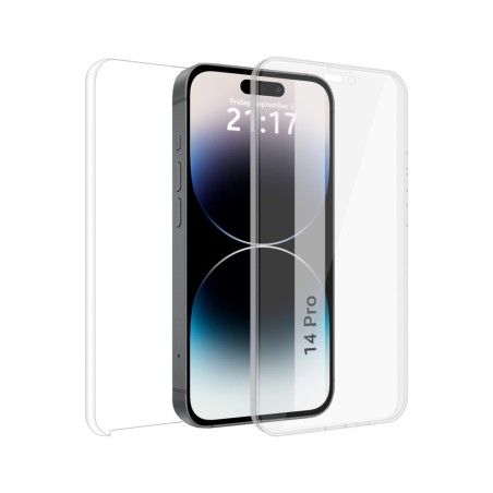 Funda Doble Transparente Pc + Tpu Full Body 360 compatible con iPhone 14 Pro (6.1)