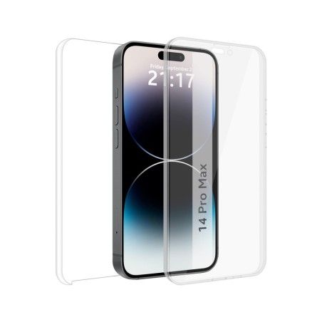 Funda Doble Transparente Pc + Tpu Full Body 360 compatible con iPhone 14 Pro Max (6.7)