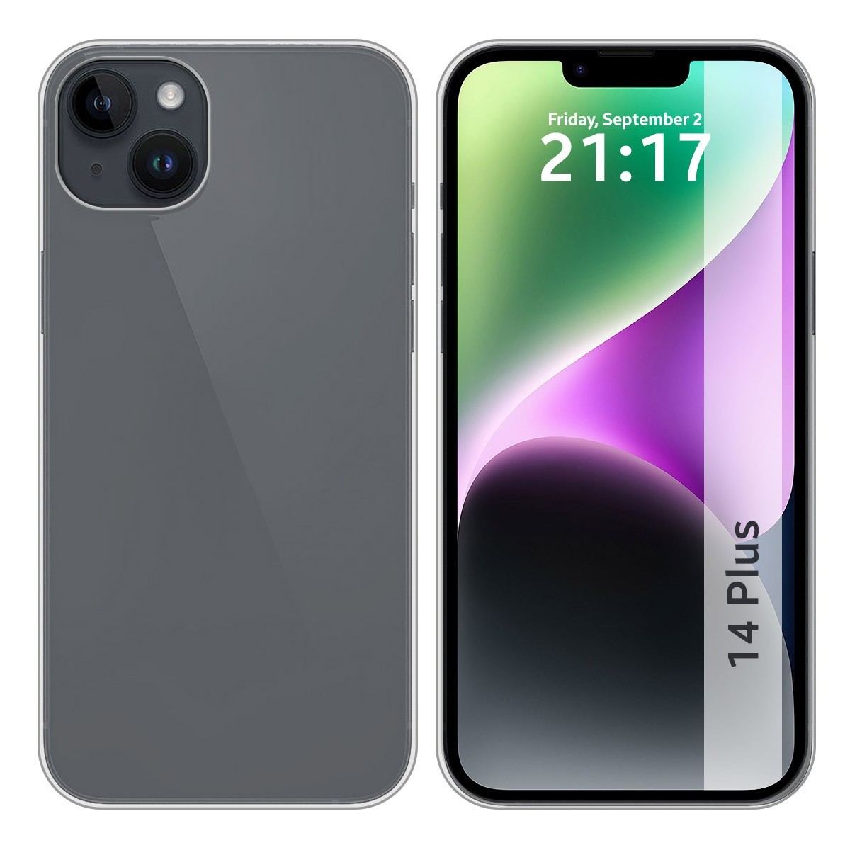 Funda Silicona Gel TPU Transparente compatible con iPhone 14 Plus (6.7)