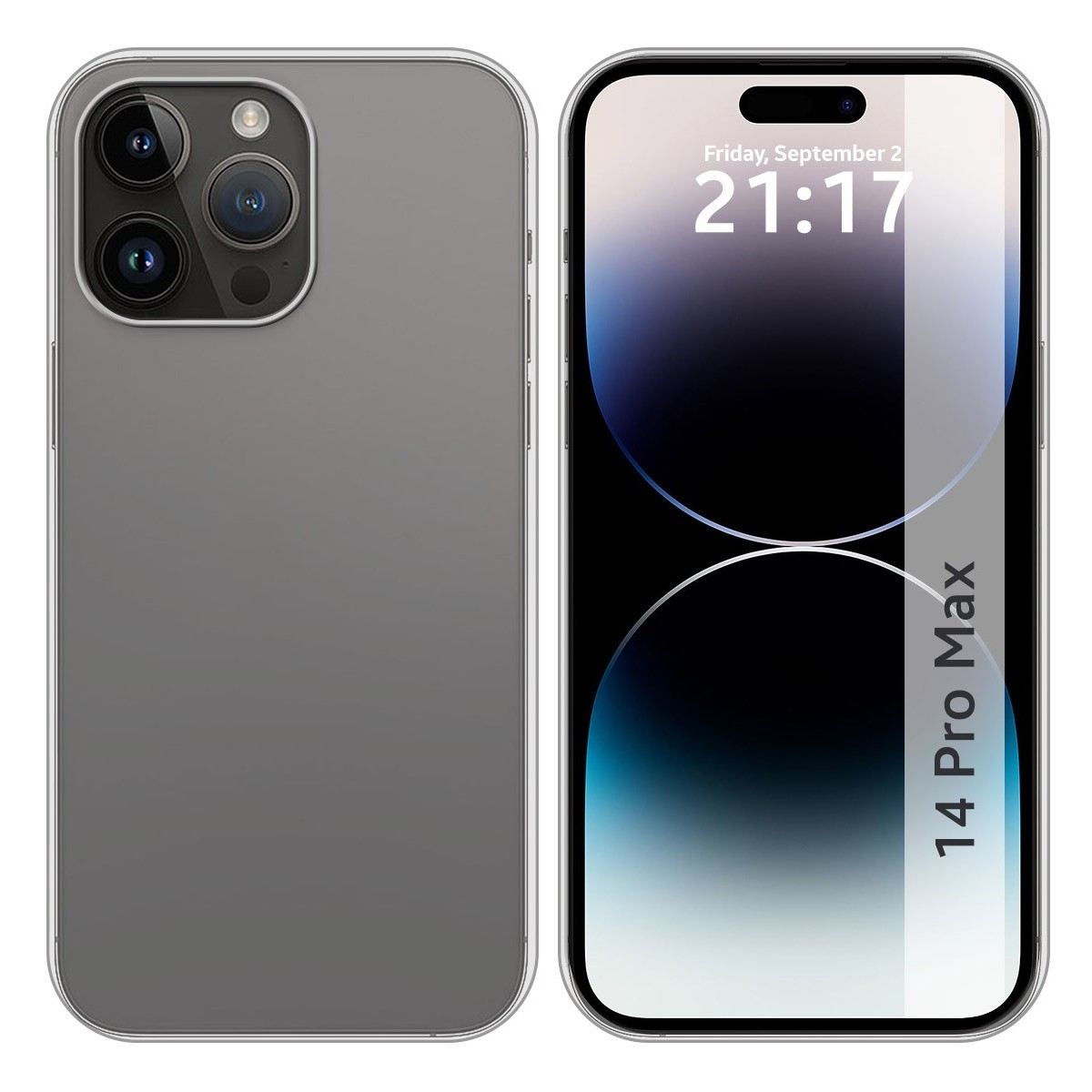 Funda Silicona Gel TPU Transparente compatible con iPhone 14 Pro Max (6.7)