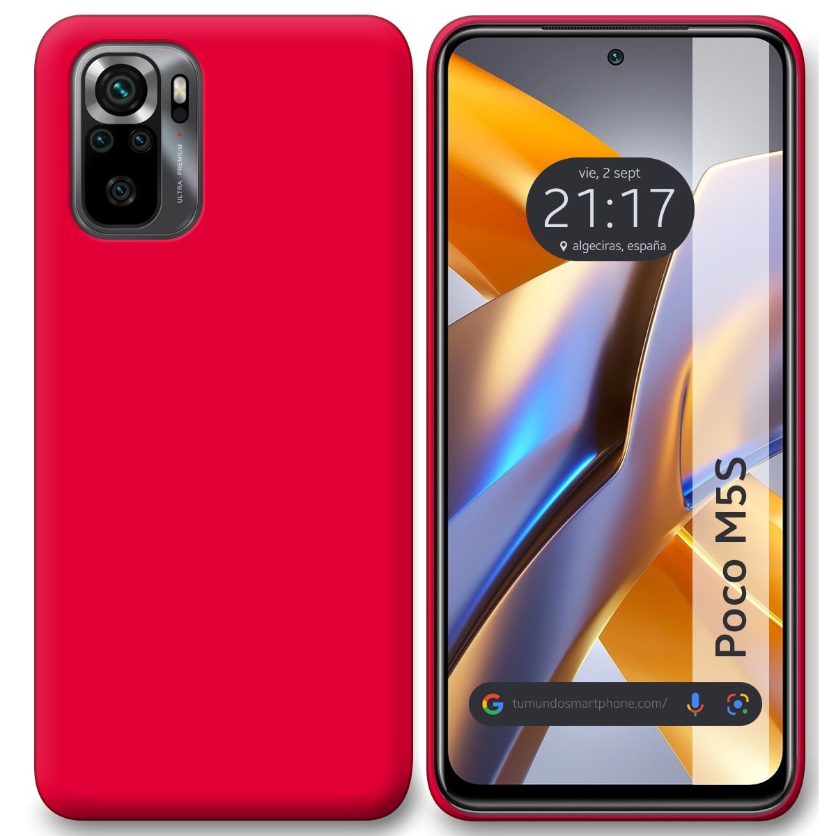 Funda Silicona Gel TPU Rosa para Xiaomi POCO M5s