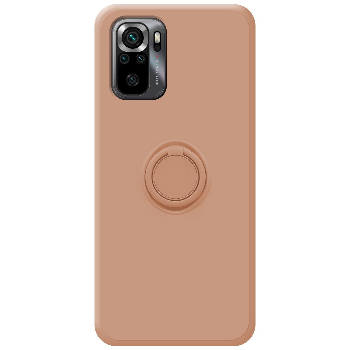 Funda Silicona Líquida Ultra Suave con Anillo para Xiaomi POCO M5s Color Rosa