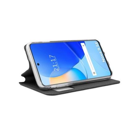 Funda Libro Soporte con Ventana para Huawei Nova 9 SE color Negra