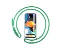 Funda Colgante Transparente para Motorola Moto E32 4G con Cordon Verde Agua