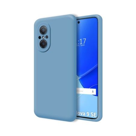 Funda Silicona Líquida Ultra Suave para Huawei Nova 9 SE color Azul