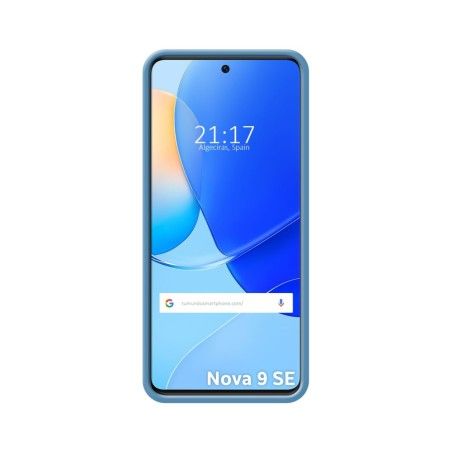 Funda Silicona Líquida Ultra Suave para Huawei Nova 9 SE color Azul