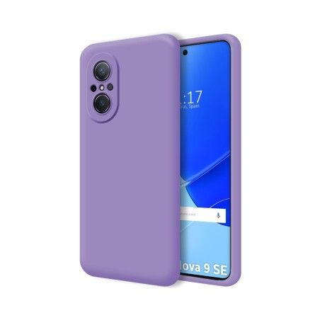 Funda Silicona Líquida Ultra Suave para Huawei Nova 9 SE color Morada