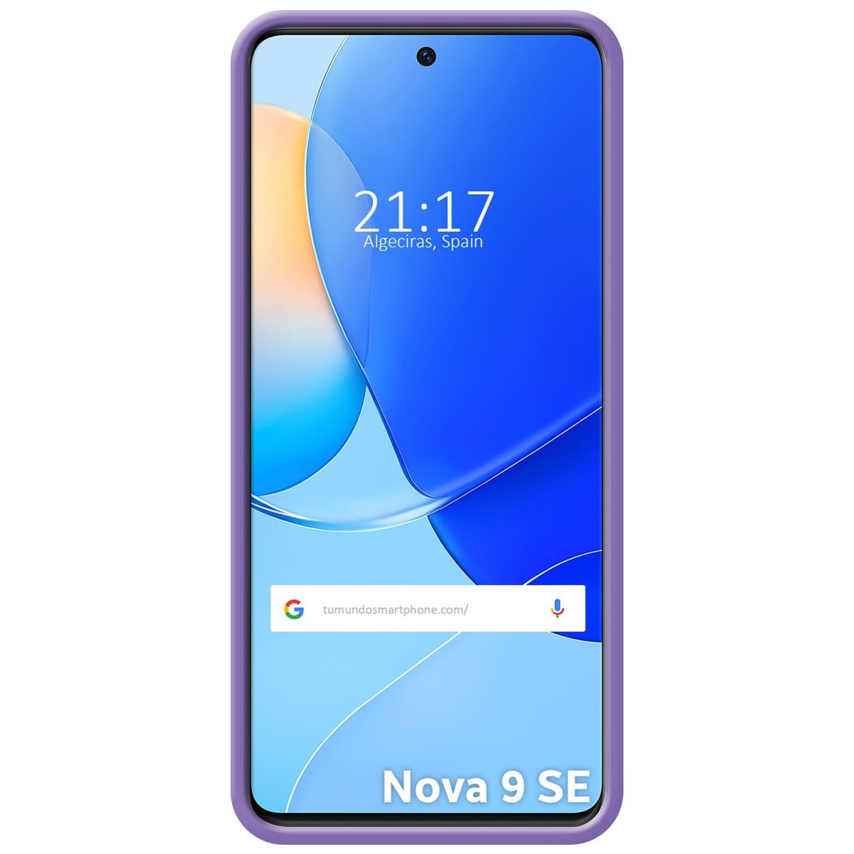 Funda Silicona Líquida Ultra Suave para Huawei Nova 9 SE color Morada