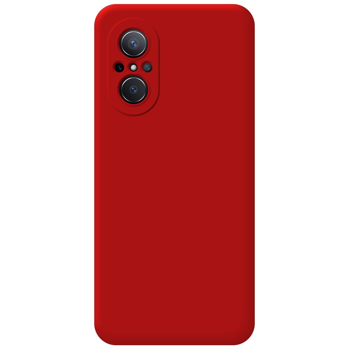 Funda Silicona Líquida Ultra Suave para Huawei Nova 9 SE color Roja