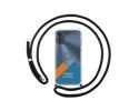 Personaliza tu Funda Colgante Transparente para Motorola Moto E32 4G con Cordon Negro Dibujo Personalizada