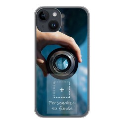 Personaliza tu Funda Silicona Gel Tpu Transparente con tu Fotografia compatible con iPhone 14 (6.1) Dibujo Personalizada