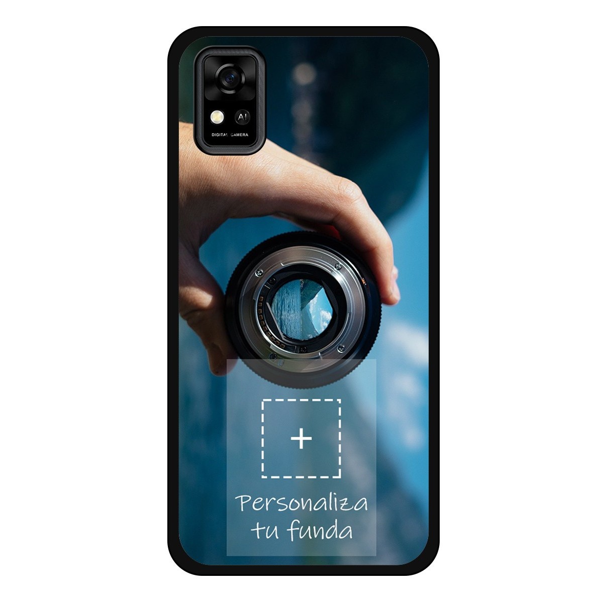 Personaliza tu Funda Silicona Gel Tpu Negra con tu Fotografia para ZTE Blade A31 Dibujo Personalizada