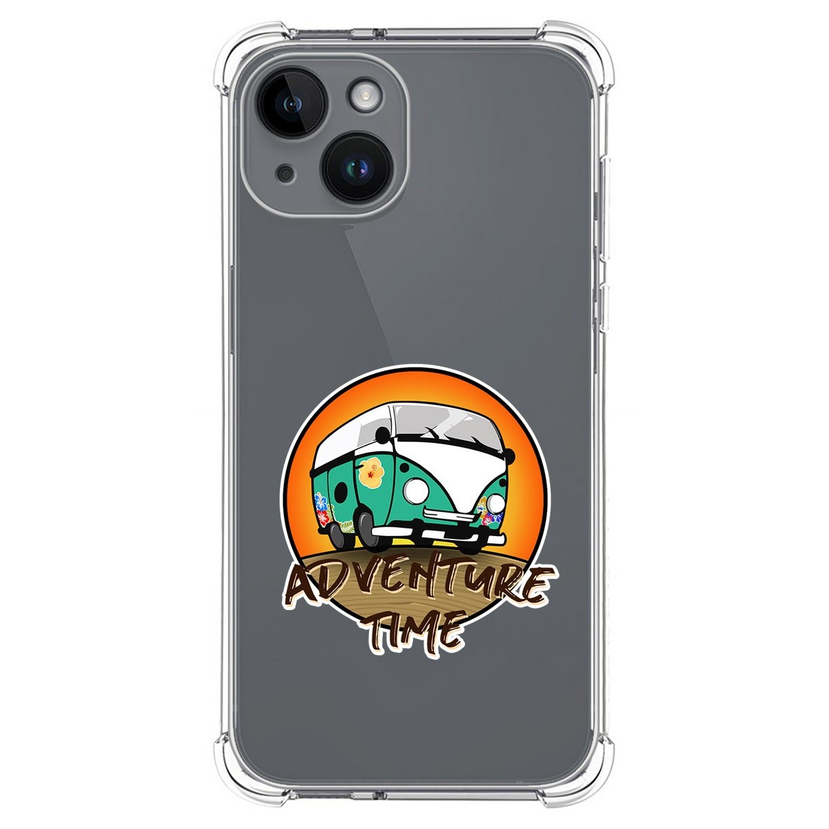 Funda Silicona Antigolpes compatible con iPhone 14 (6.1) diseño Adventure Time Dibujos