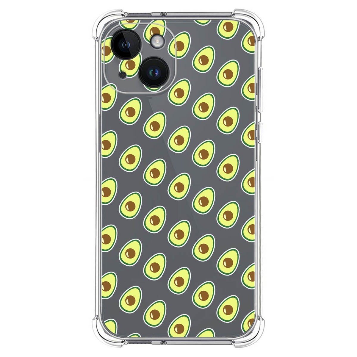 Funda Silicona Antigolpes compatible con iPhone 14 (6.1) diseño Aguacate Dibujos