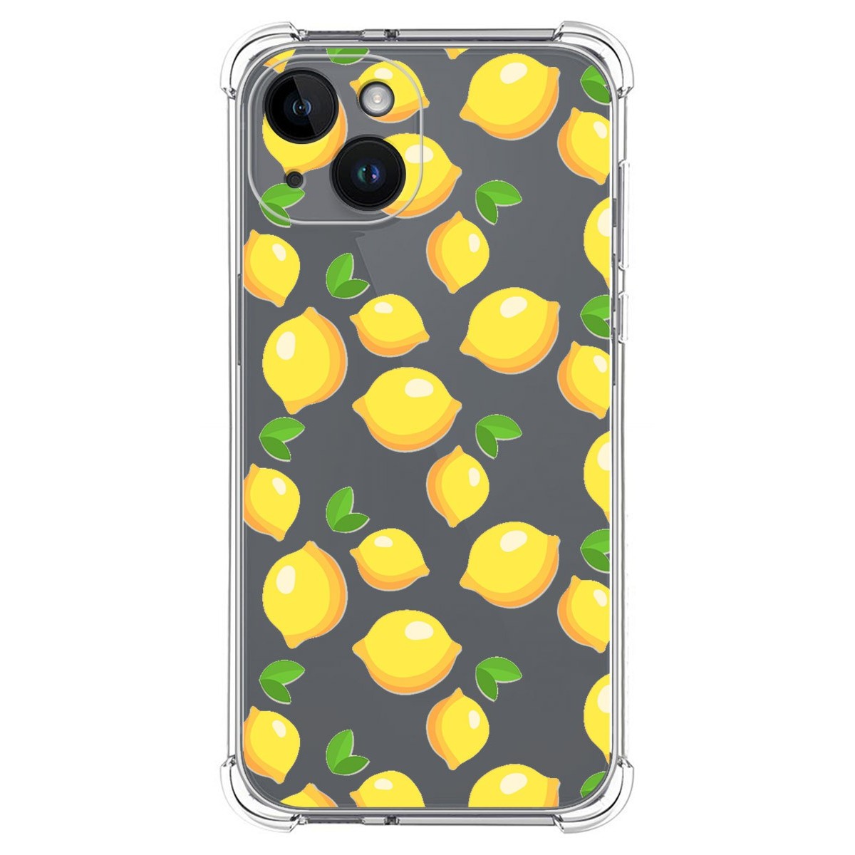 Funda Silicona Antigolpes compatible con iPhone 14 (6.1) diseño Limones Dibujos