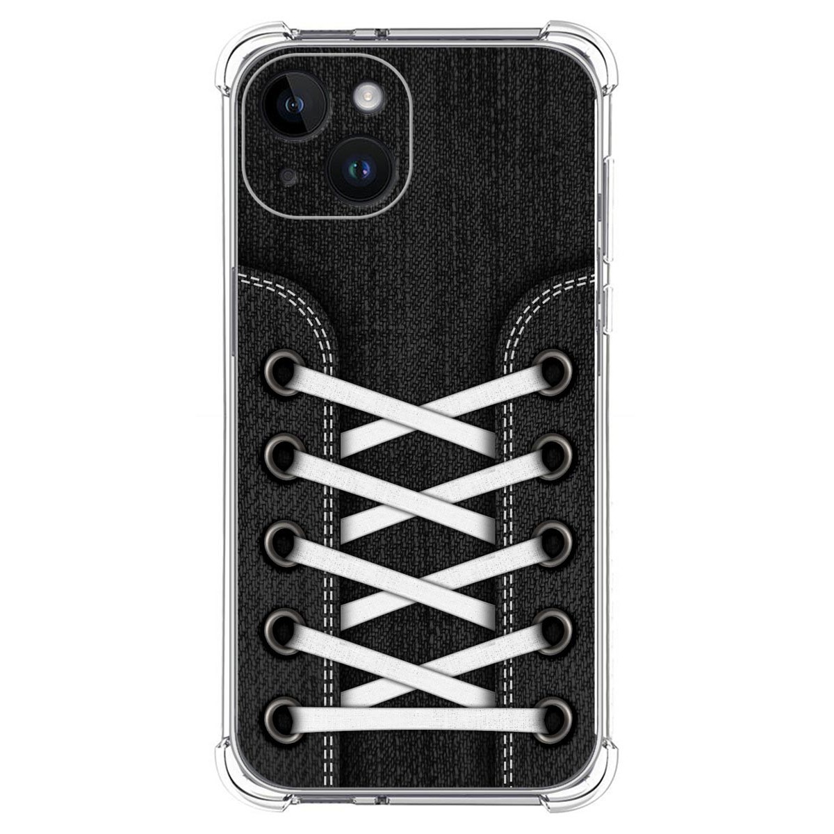 Funda Silicona Antigolpes compatible con iPhone 14 (6.1) diseño Zapatillas 02 Dibujos