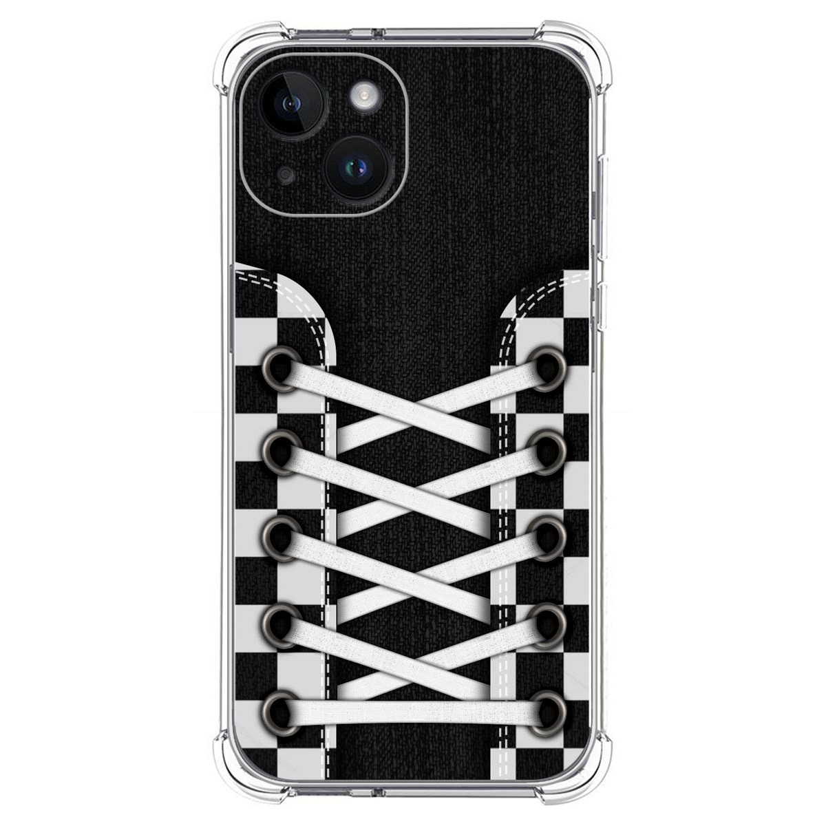 Funda Silicona Antigolpes compatible con iPhone 14 (6.1) diseño Zapatillas 03 Dibujos