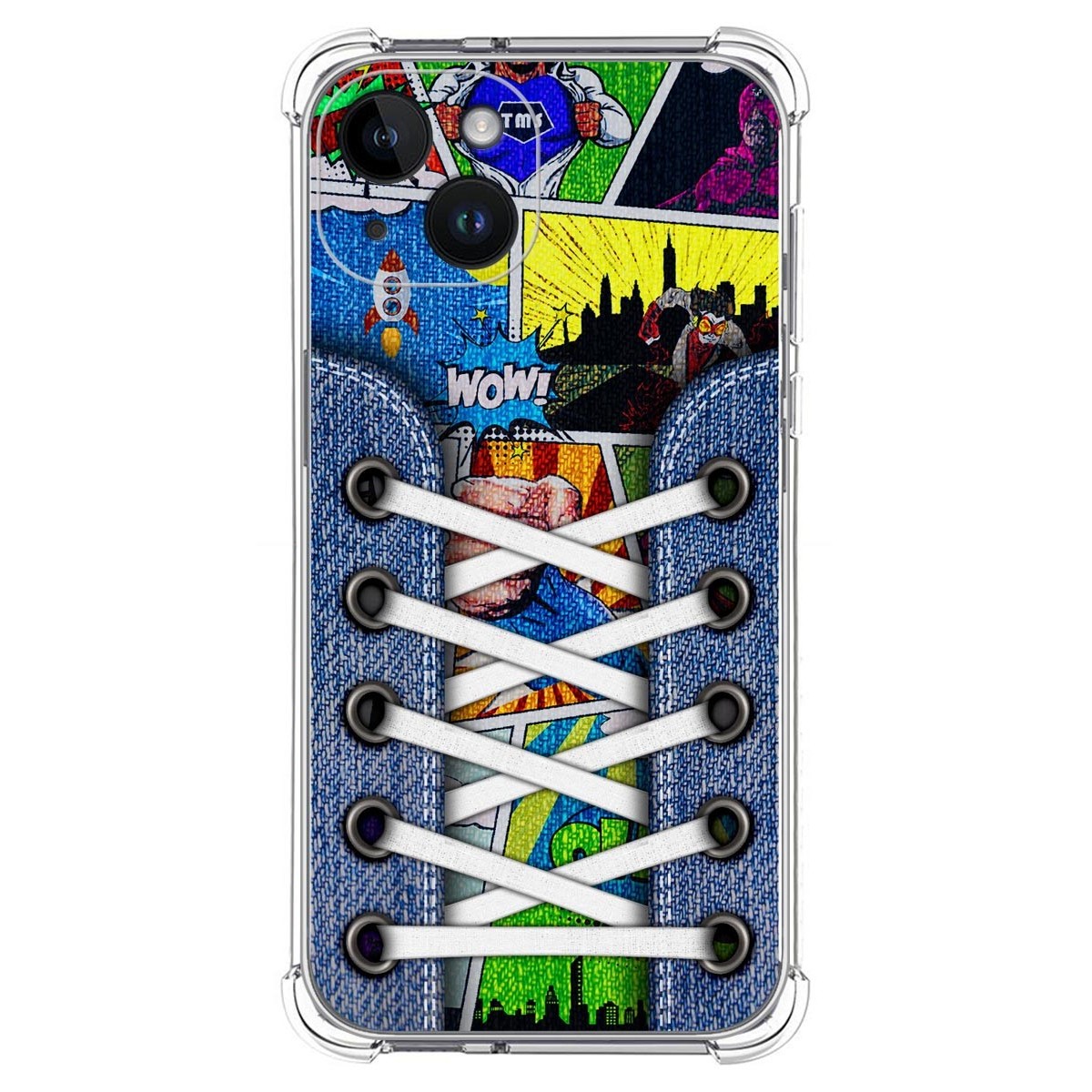 Funda Silicona Antigolpes compatible con iPhone 14 (6.1) diseño Zapatillas 14 Dibujos