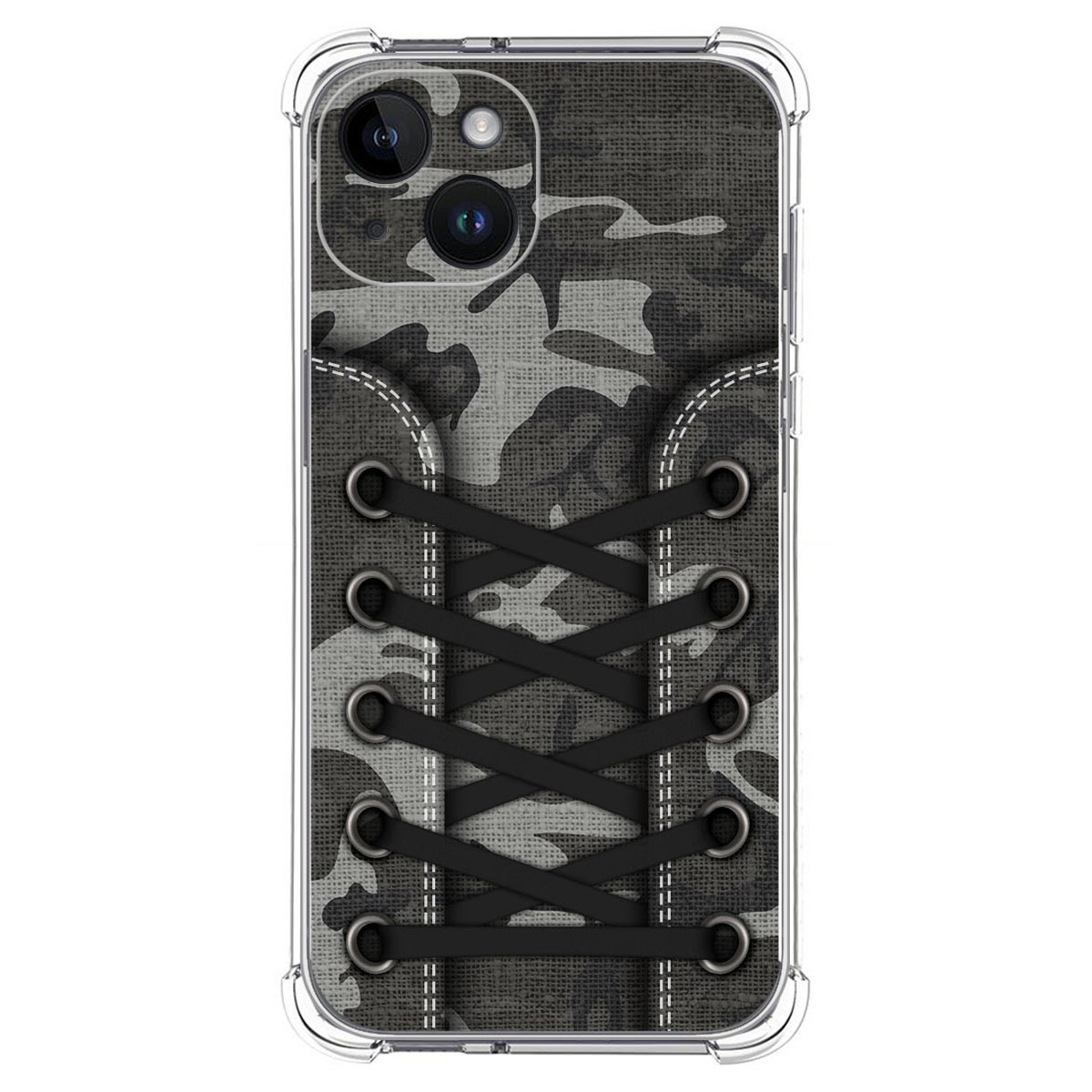 Funda Silicona Antigolpes compatible con iPhone 14 (6.1) diseño Zapatillas 15 Dibujos