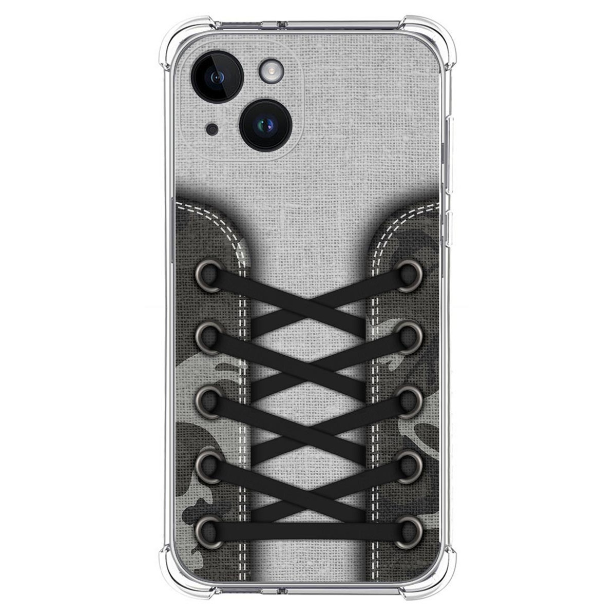 Funda Silicona Antigolpes compatible con iPhone 14 (6.1) diseño Zapatillas 16 Dibujos