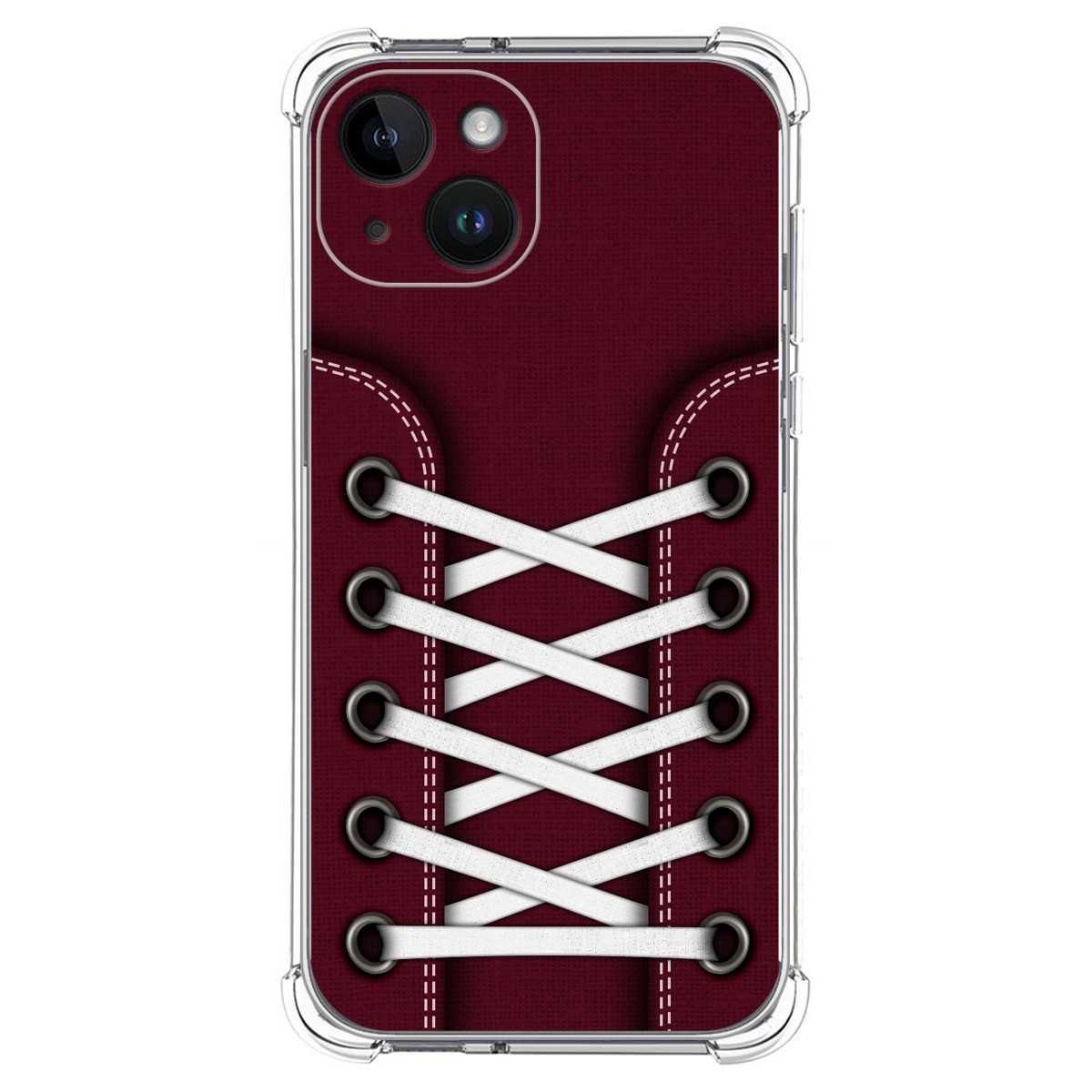 Funda Silicona Antigolpes compatible con iPhone 14 (6.1) diseño Zapatillas 17 Dibujos