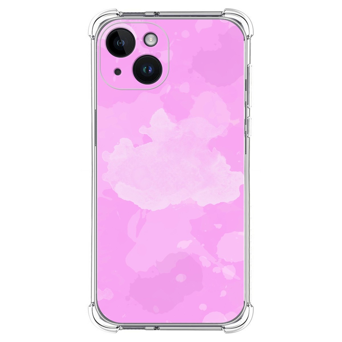 Funda Silicona Antigolpes compatible con iPhone 14 (6.1) diseño Acuarela 04 Dibujos