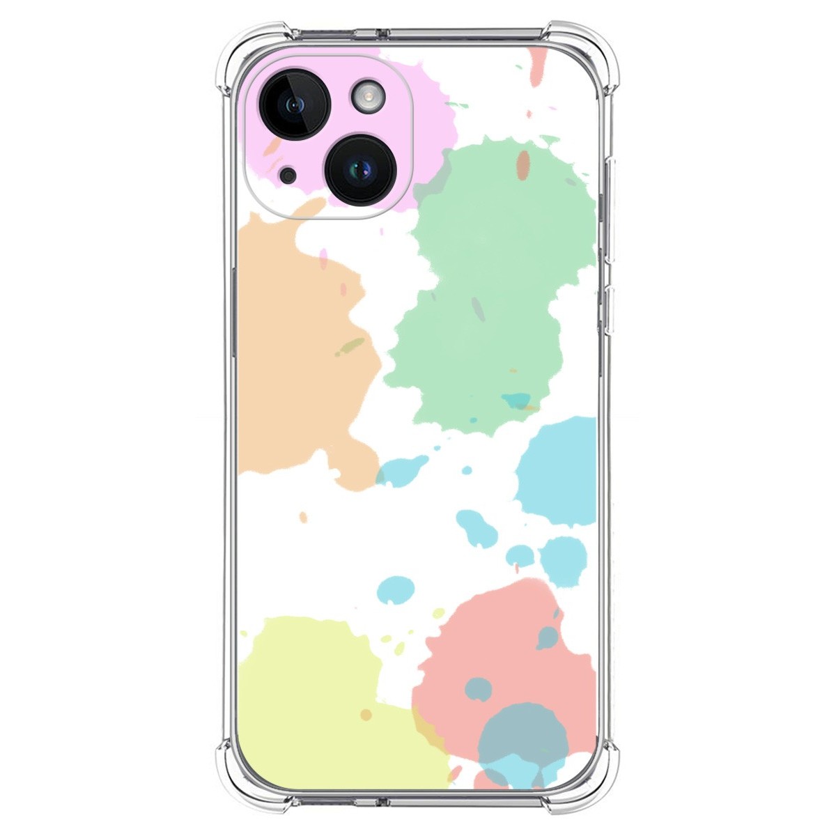 Funda Silicona Antigolpes compatible con iPhone 14 (6.1) diseño Acuarela 05 Dibujos