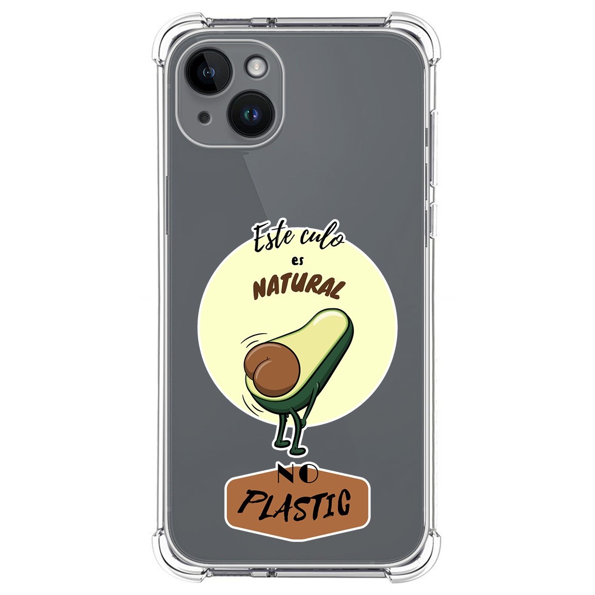 Funda Silicona Antigolpes compatible con iPhone 14 Plus (6.7) diseño Culo Natural Dibujos