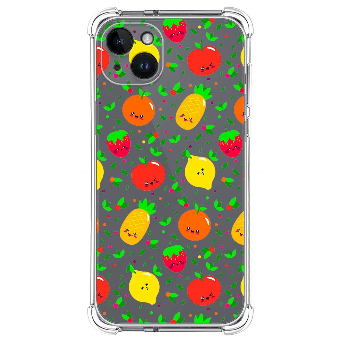 Funda Silicona Antigolpes compatible con iPhone 14 Plus (6.7) diseño Frutas 01 Dibujos