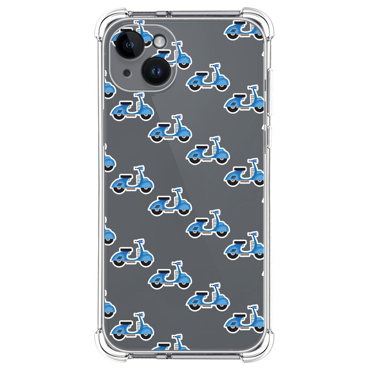 Funda Silicona Antigolpes compatible con iPhone 14 Plus (6.7) diseño Scooter Dibujos