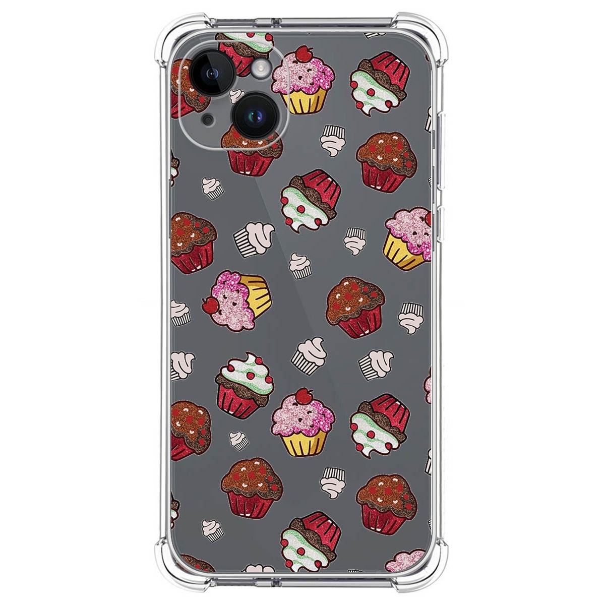 Funda Silicona Antigolpes compatible con iPhone 14 Plus (6.7) diseño Muffins Dibujos