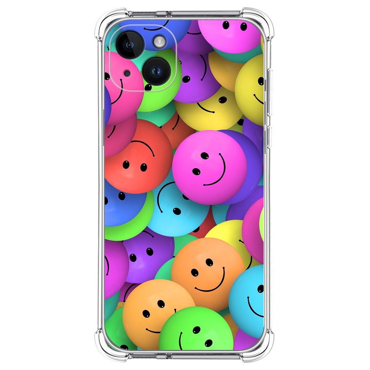 Funda Silicona Antigolpes compatible con iPhone 14 Plus (6.7) diseño Smile Dibujos