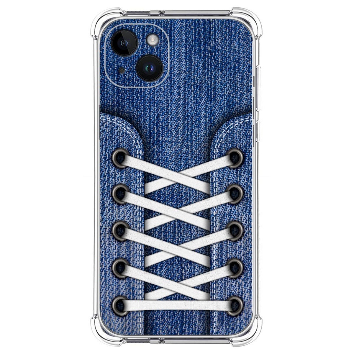 Funda Silicona Antigolpes compatible con iPhone 14 Plus (6.7) diseño Zapatillas 01 Dibujos
